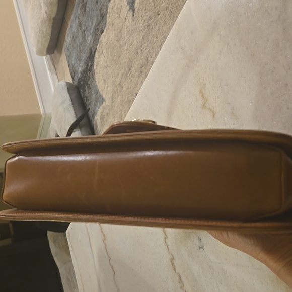 Gucci Rare VINTAGE Tan Leather Shoulder Bag - Picture 4 of 16